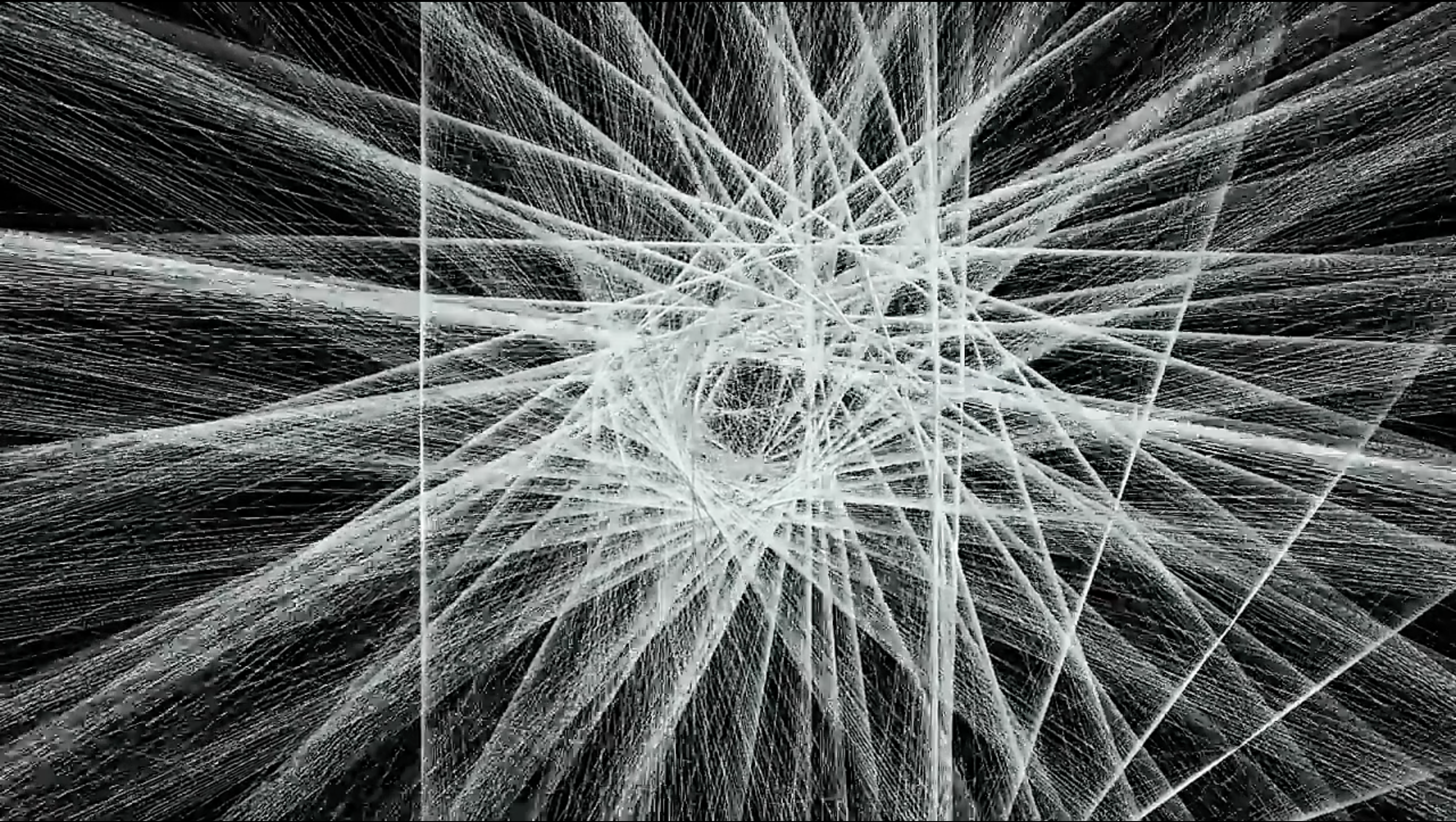 XEL · Unity — audiovisual still, Theory of Everything geometry, Times Square 2022