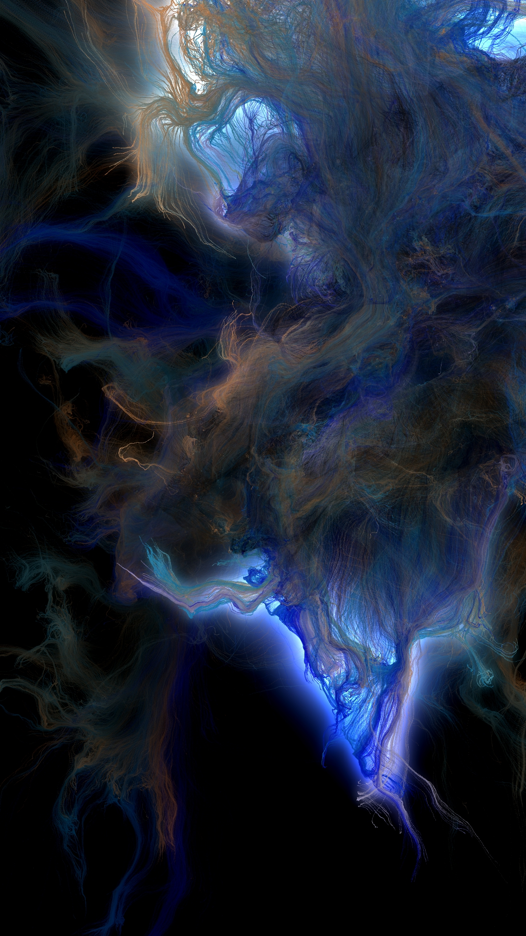 XEL · Inner Vectors — 3D flow field composition, Tokyo AV installation